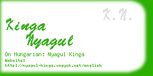 kinga nyagul business card